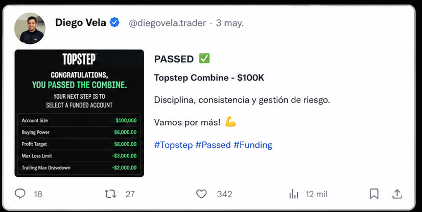 Testimonio de fondeo Diego