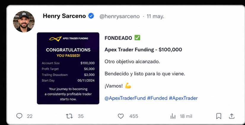 Testimonio de fondeo Henry